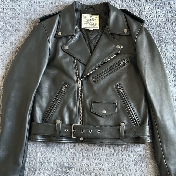 Polo Ralph Lauren Black Leather Moto Jacket – Women’s M (Worn Twice, Like New) - Picture 4 of 7